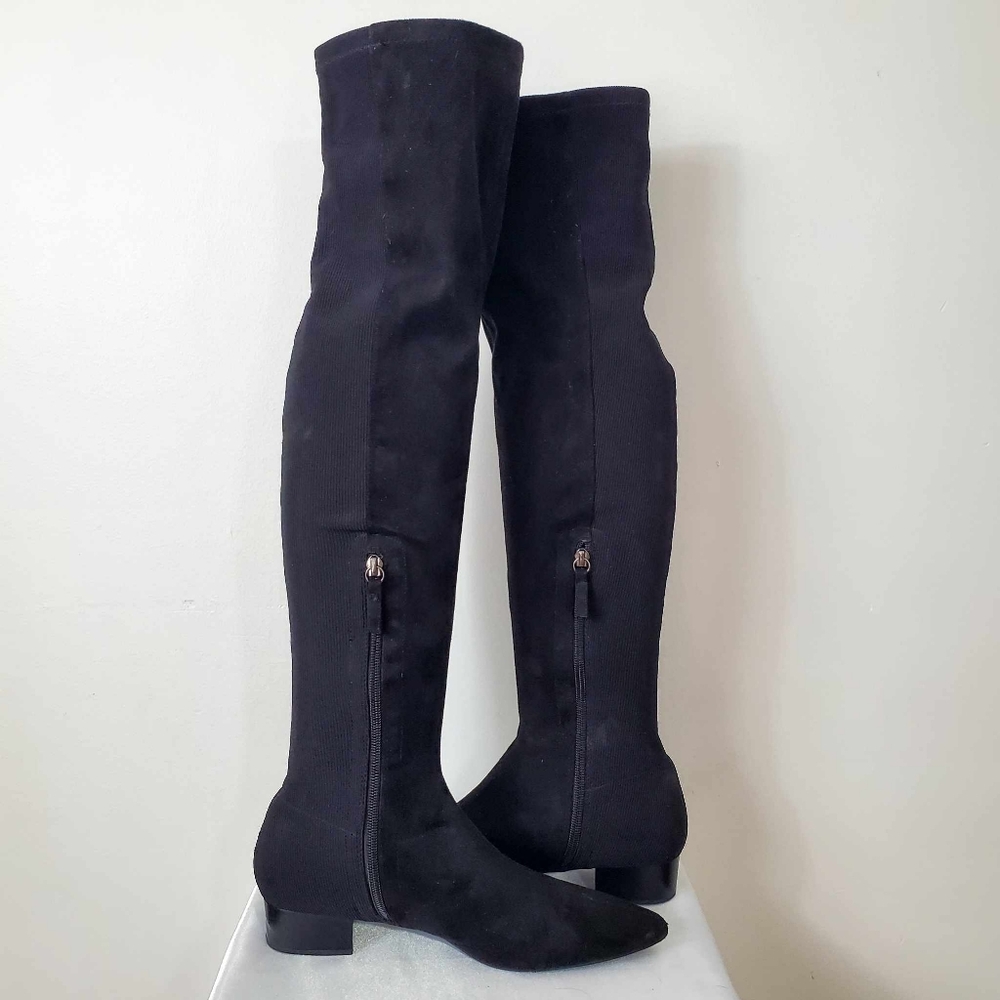 Size 39 Zara Black Over-the-Knee Boots - Picture 5 of 15